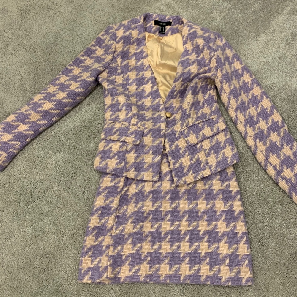 COPY - Forever 21 purple suit and skirt set